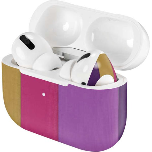 Radiant Orchid Color Block AirPods Skins